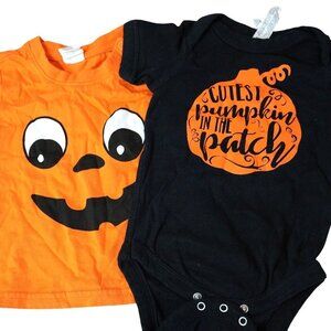 Halloween Baby Bodysuit & Long Sleeve Tee Set